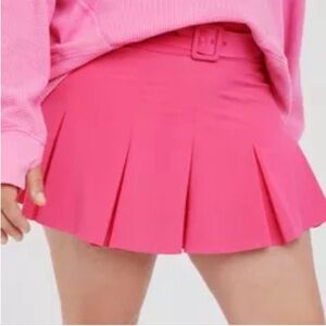 NWT Aerie Pleated Belted Skort Pink, size S